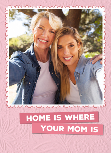 Home Is - Funny Add Your Photo Card to personalize and send.