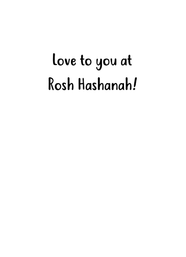 Honey Rosh Hashana Rosh Hashanah Card Inside