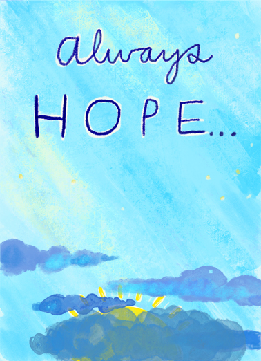 Hope Always New Year's Card Cover