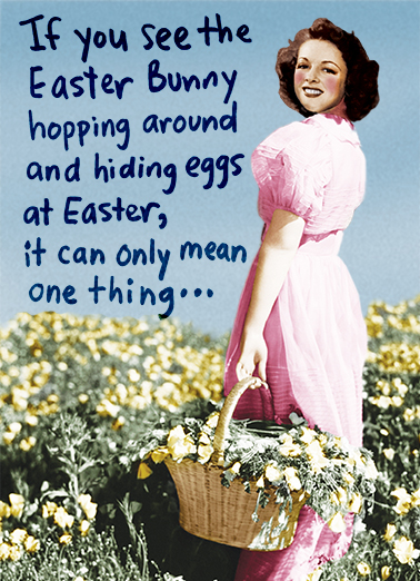 Hopping Around Easter Ecard Cover
