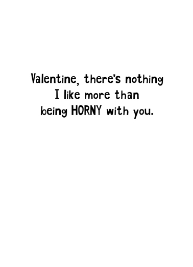 Horny Unicorn Valentine's Day Ecard Inside