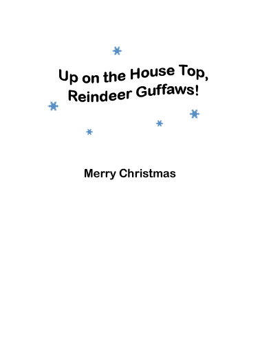 House Top Christmas Ecard Inside