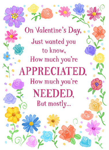 How Much You're Loved VAL Valentine's Day Ecard Cover