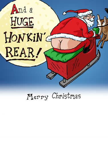 Huge Rear  Ecard Inside