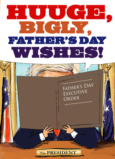 Huge Wishes FD Father's Day Ecard Cover