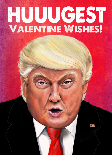 Hugest Val Wishes Funny Political Card Cover