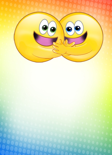 Hugging Emojis Miss You Ecard Cover