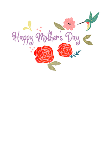 Hummingbird Mothers Day Uplifting Cards Ecard Inside