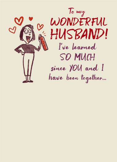 Husband Air Freshener Valentine's Day Card Cover
