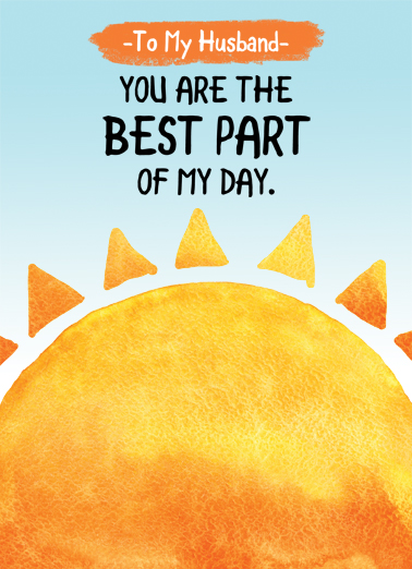 Husband Sun Best Day FD From Wife Ecard Cover