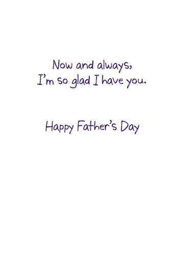 Husband With Me Father's Day Ecard Inside