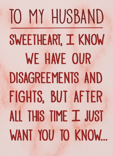 I Forgive You For Husband Card Cover