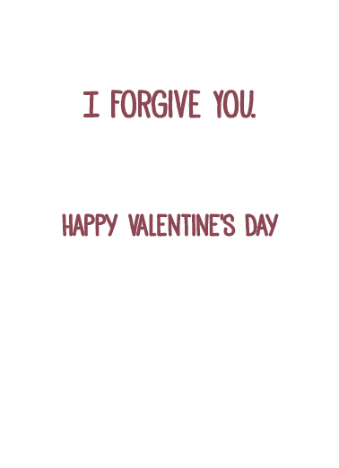 I Forgive You For Husband Ecard Inside