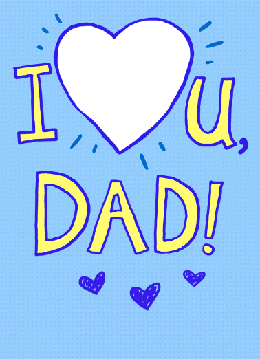 I Heart Dad FD From Daughter Card Cover