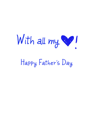 I Heart Dad FD For Dad Card Inside