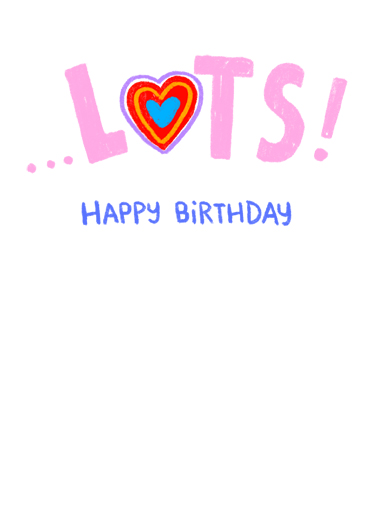 I Miss You BDAY Lettering Ecard Inside