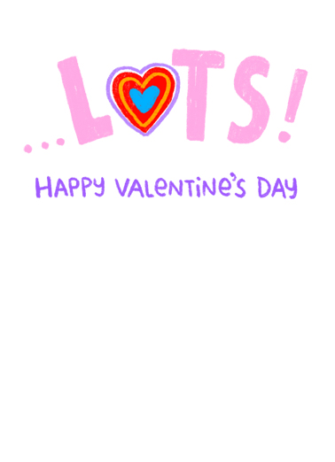 I Miss You VAL Valentine's Day Card Inside