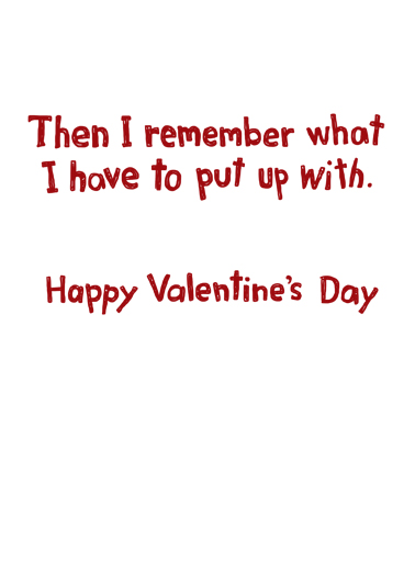 I Wonder Valentine's Day Card Inside