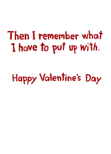 I Wonder Valentine's Day Ecard Inside