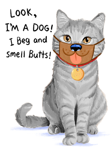 I'm A Dog Cats Ecard Cover