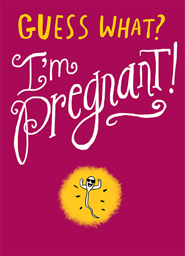 I'm Pregnant April Fools' Day Card Cover
