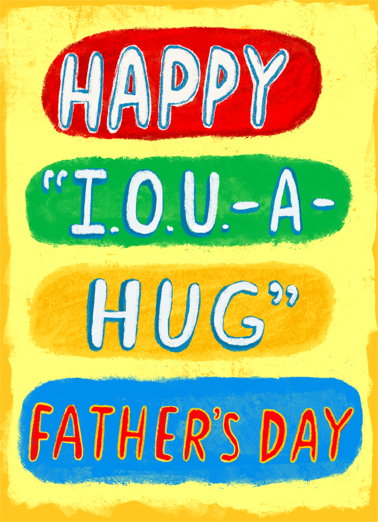 IOU Dad Tim Card Cover