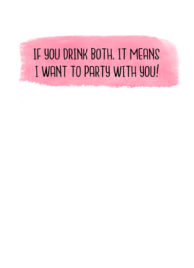 If You Drink VAL Friendship Ecard Inside
