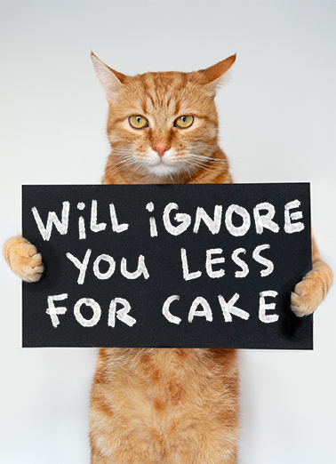 Ignore Cake  Ecard Cover