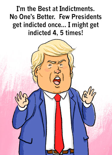 Impeached Twice President Donald Trump Card Cover