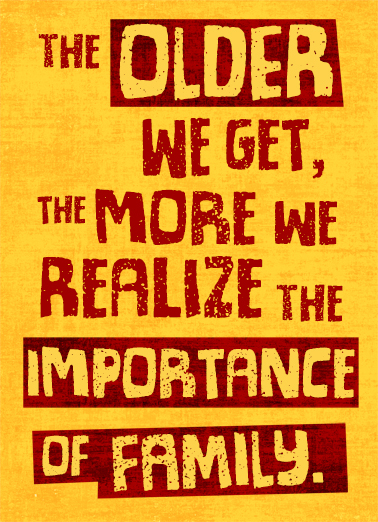 Importance of Family  Ecard Cover