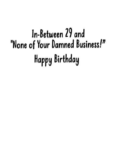 In Between Birthday Ecard Inside