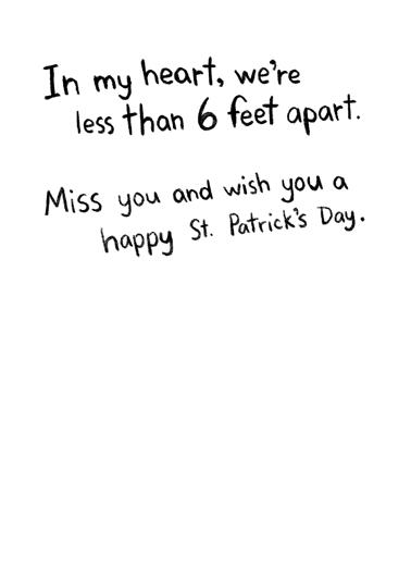 In My Heart PAT St. Patrick's Day Ecard Inside