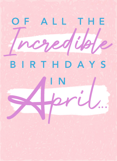 Incredible April Uplifting Cards Ecard Cover