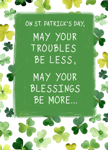 Irish Blessing Heartfelt Card Cover