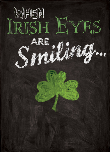 Irish Eyes Smiling St. Patrick's Day Ecard Cover