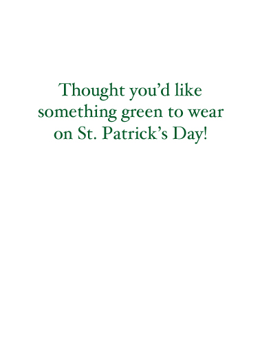Irish-ish St. Patrick's Day Card Inside