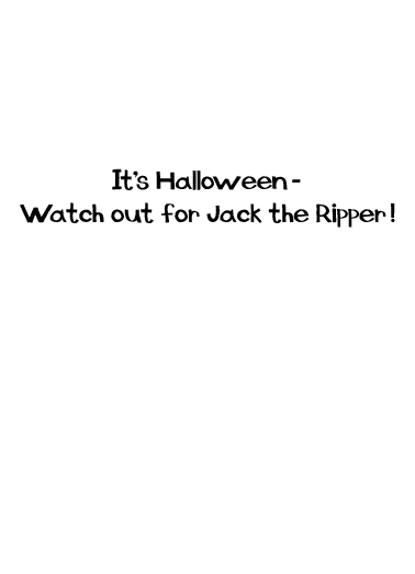 Jack the Ripper  Card Inside