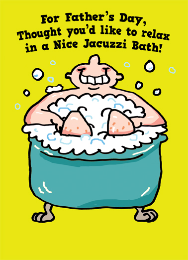 Jacuzzi 5x7 greeting Ecard Cover