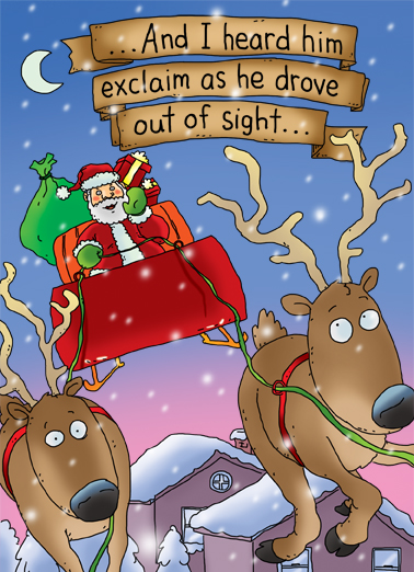Jerky Christmas Card Cover
