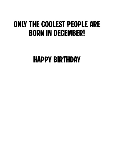 Jesus December Birthday December Birthday Card Inside