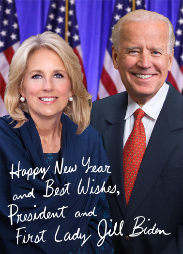 Jill and Joe Biden NY White House Card Cover