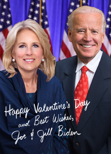 Jill and Joe Biden VAL White House Card Cover