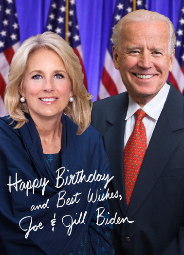 Jill and Joe Biden Birthday Ecard Cover