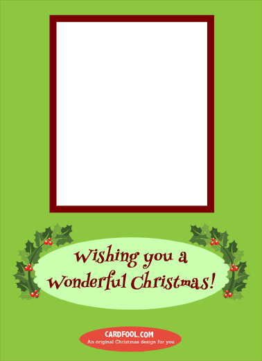 Joy Today-vert Christmas Card Inside