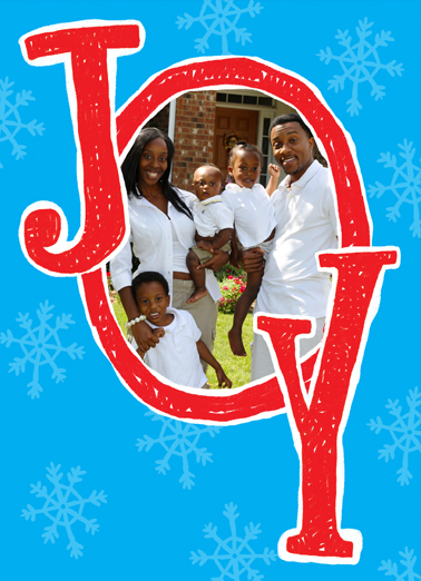 Joy Christmas Card Cover