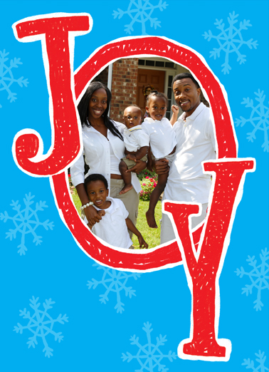 Joy Add Your Photo Ecard Cover