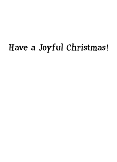 Joy Christmas Card Inside