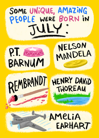 July People July Birthday Ecard Cover
