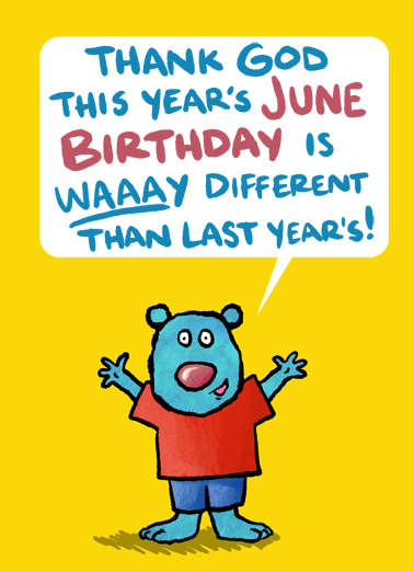 June Bday Critter  Card Cover