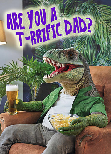 Jurass Trex For Dad Ecard Cover